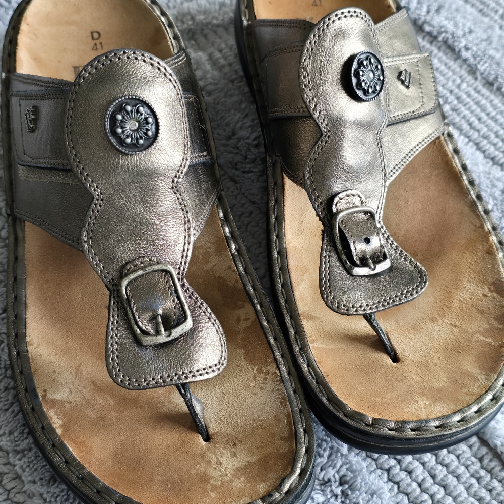 Finn Comfort sandals size 41 color pewter